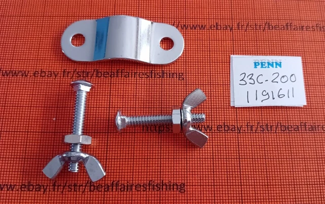 Étrier De Serrage Pour Moulinet Penn 33-116 – Adaptable 12/0, 10/0, Int 80 130 S, Neuf USA