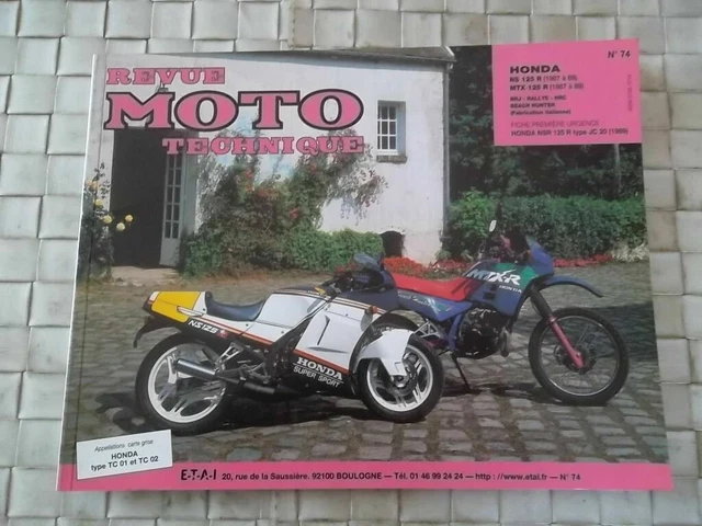 REVUE TECHNIQUE MOTO HONDA NS 125 R et MTX 125 R NRJ/RALLYE/HRC