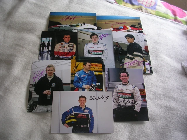 20x2004 BRIT F3 DRIVERS FOTO A COLORI FIRMATE A MANO -GONZALEZ, DUFOUR, ASMER ecc.