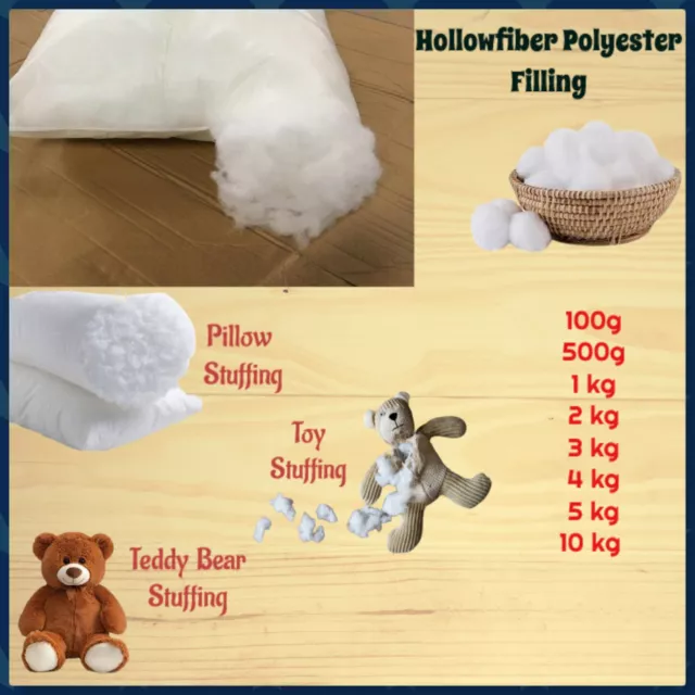 Hollow Fibre Polyester Filling Soft Stuffing Toy Teddy Bear Cushion Pillow  Bed