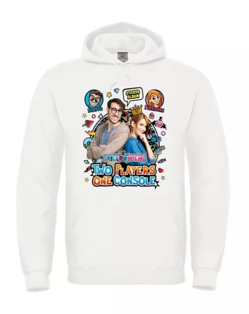 FELPA TWO PLAYERS One Console Stef e Phere unisex bambino bambina