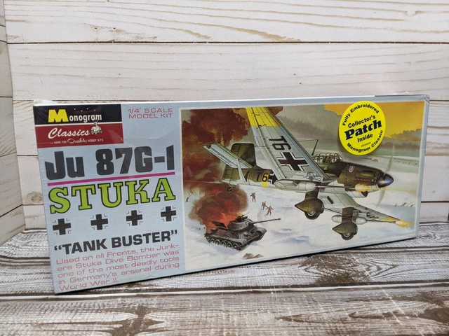 Monogram  Ju 87G-1 Stuka Tank Buster 1/48 Model Kit New Sealed