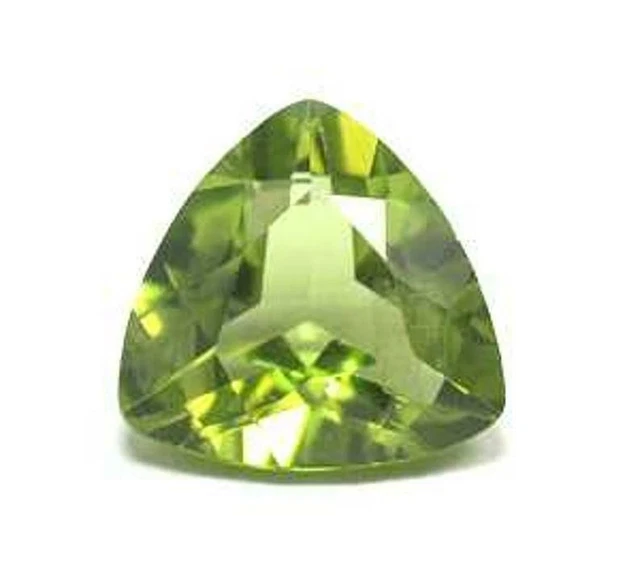 Naturel Peridot Trillion Coupe 8x8 MM 01 Pièces Calibré Taille Libre Gemme AAA