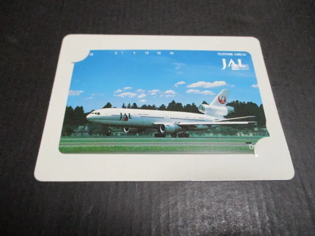 1 unused telephone card JAL passenger aircraft DC 10
