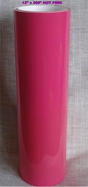 12" x 300" HOT PINK Sign Vinyl for Cutter PLOTTER Crafts graphics, NEW 25 ft.