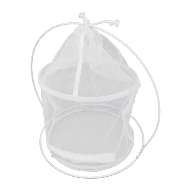 Cage Large Opening White Polyester Mesh Outdoor Plant Cage For