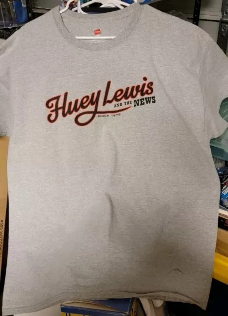Huey Lewis And The News 2014 Tour Concert T-Shirt 2XL Men's Hanes Tagless