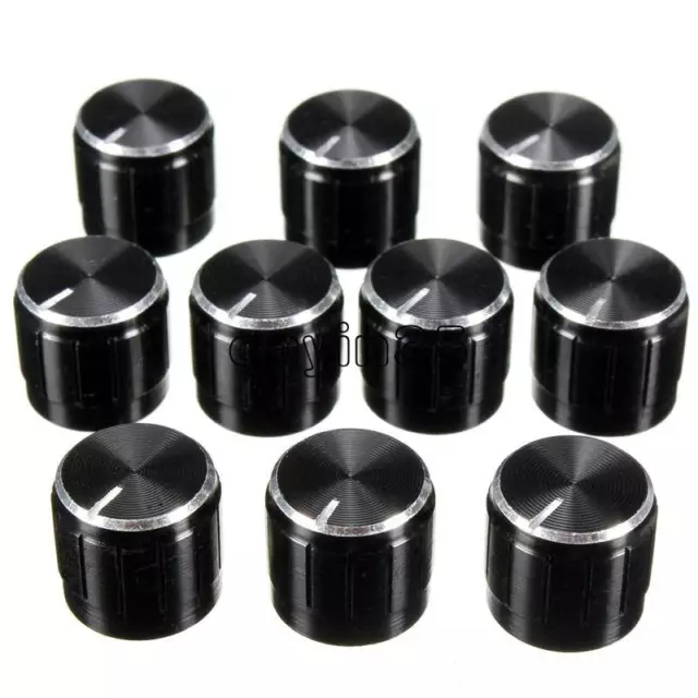 5pcs Volume Control Rotary Knobs For 6mm Dia Potentiometer Durable 2