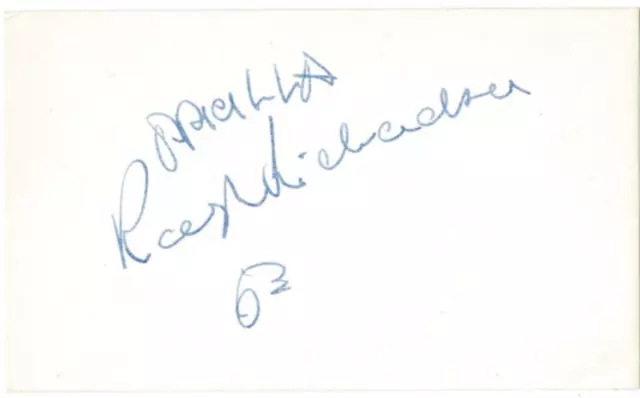 Ralph Richardson signed autographed index card! AMCo COA! 11447