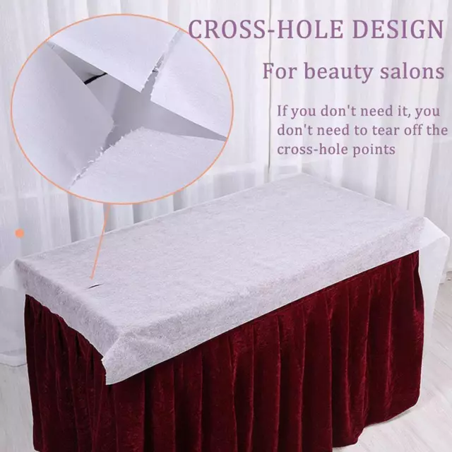 50 piezas Sábana de cama Med Masaje Desechable No Tejida Impermeable Nuevo Salón