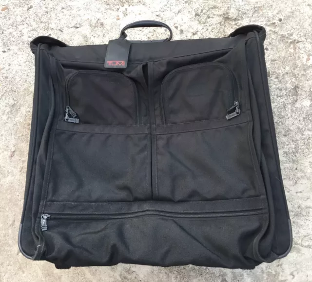 TUMI Black Alpha Garment Bag 2233D3 Extended Trip Rolling Wardrobe