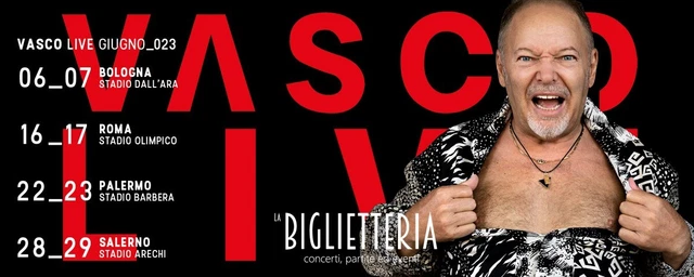 Biglietto Concerto VASCO ROSSI Bologna 6 giugno LIVE 2023