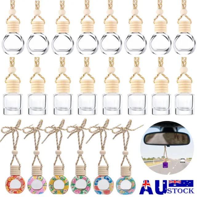 10x Car Air Freshener Perfume Bottle Aromatherapy Essential Oil Diffuser Hanging
