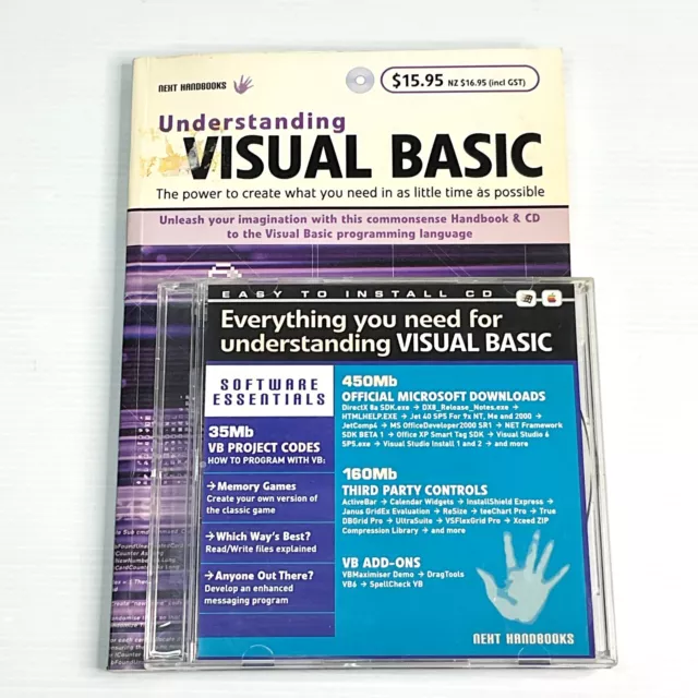 Understanding Visual Basic Next Handbook Vintage Software PC CD *Rare