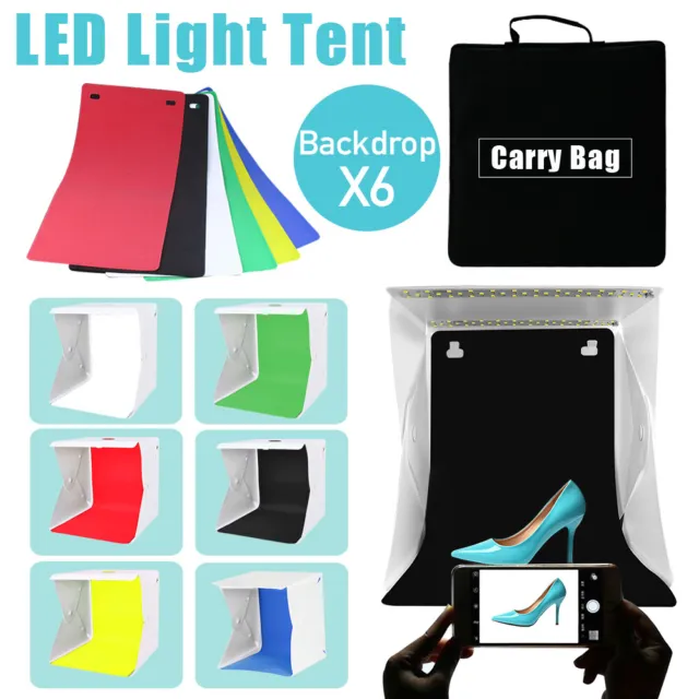 40cm LED Light Tent Photography Room Photo Studio USB Soft Box Lighting Backdrop