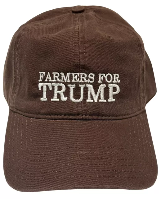 Farmers for Trump Hat - 2218 Quality Embroidered Adjustable Cap Golf Dad Base...