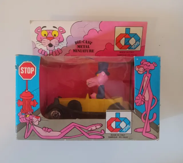 Automobile La Pantera Rosa The Pink Panther CB Toys Die Cast Metal Miniature Car