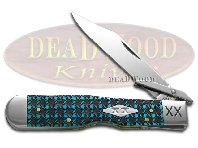 CASE XX KNIVES Cheetah Blue Bone Spiral Pattern 1/500 Stainless Pocket  Knife $143.69 - PicClick