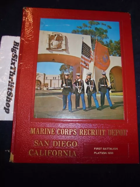 Marine Corps RECRUIT DEPOT MCRD San Diego USMC 1973 Yearbook 1033 Boot camp