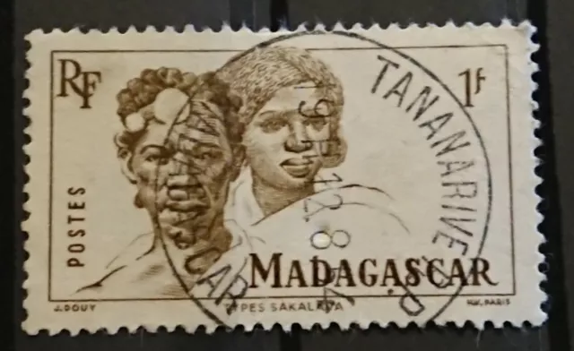 Madagascar Colonie Française Timbre N° 306 / Oblitération TANANARIVE / 1946