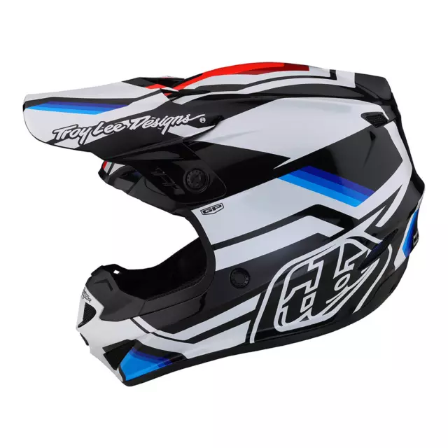 Open Box Troy Lee Designs Adult GP Dirt Bike Helmet Apex White Blue