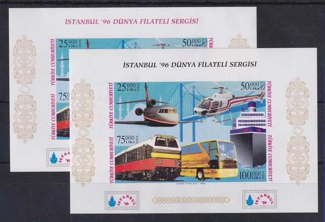 Türkei 1996 Verkehrsmittel Mi.-Nr. Block 32 A und B postfrisch**