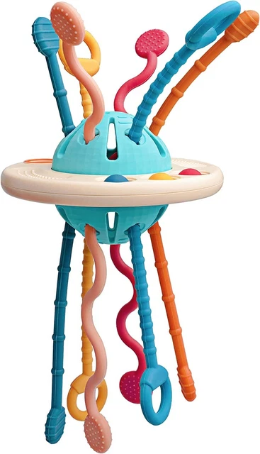 LiKee Food-Grade Sensory String Baby Silicone Teething Toy-NEW-US