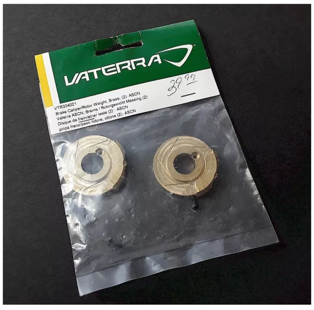 Vaterra Brake Caliper/Rotor Weight Brass (2) Ascender VTR334021