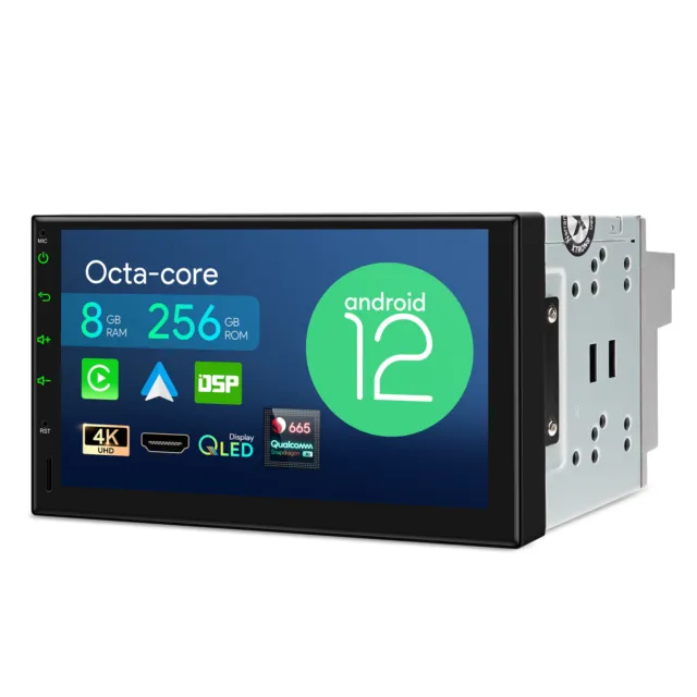XTRONS 7" QLED Qualcomm 8Core 256GB Android 12 4G LTE Doppel 2 DIN Autoradio GPS