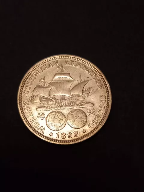 Vereinigte Staaten von Amerika 1893 kolumbianische Ausstellung Silber halber Dollar mit Coa