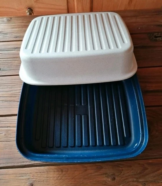 TUPPERWARE BROTKASTEN BROTMAX Laibw chter Dunkelblau weiss Meliert EUR tupperware-brotkasten-brotmax-laibw-chter-dunkelblau-weiss-meliert-eur