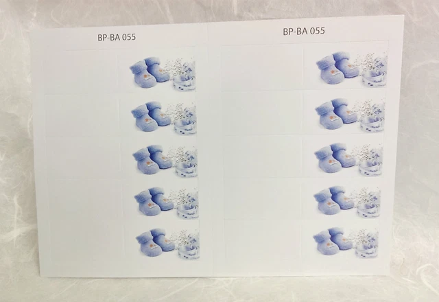 Gicaprice Biglietti Bomboniera Battesimo Bambino - 30/50/100 Pezzi Con Stampa Inclusa