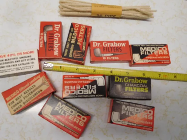 10 Medico & Dr. Grabow Filters ~ Tobacco Pipe Filters