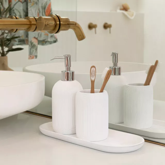 New MUSE Celine Ribbed Bathroom Accessories