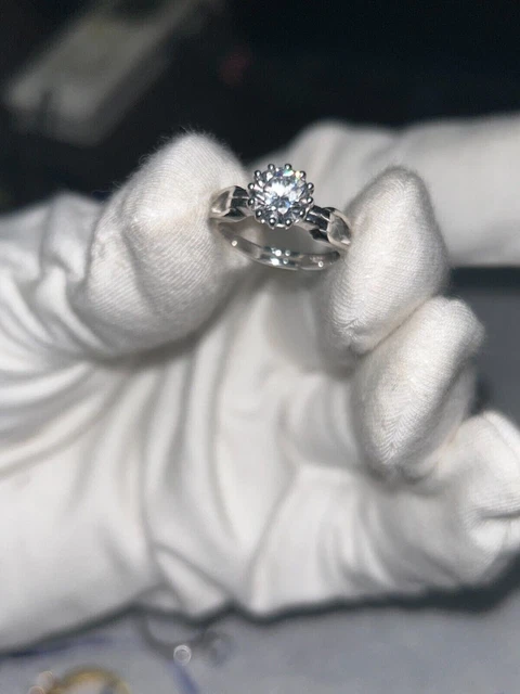 2.00CT Round Cut Lab Created Diamond Women's Wedding Ring 14K White Gold Plated