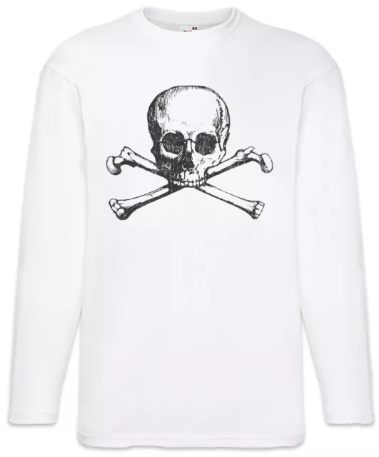 Skull & Crossbones II Langarm T-Shirt Totenkopf und gekreuzte Knochen Piraten