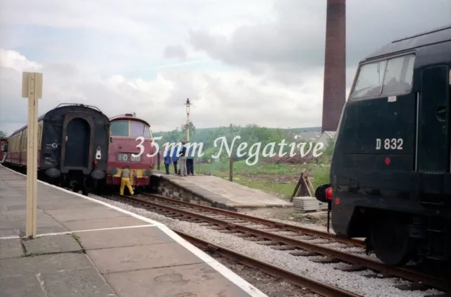 BRITISH RAIL WESTERN WARSHIP DIESEL LOCOMOTIVE D 832 1041  35mm NEGATIVE+COPYRIG