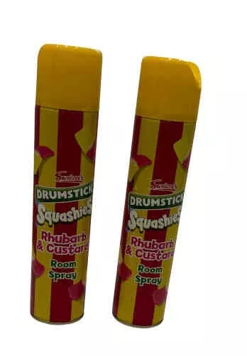 Swizzels Air Freshener Drumstick Squashies Rhubarb and Custard room Spray 300 ml