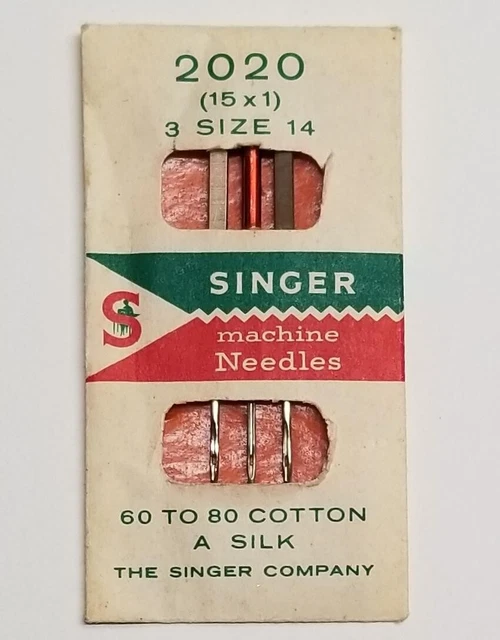 VINTAGE SINGER SEWING machine needles, New Old Stock in Original