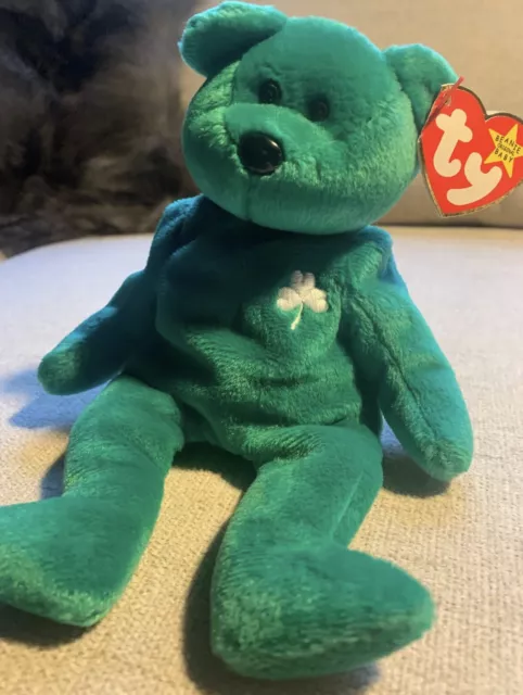 Ty Beanie Baby ‘ERIN’ 1997 with BOTH RARE ERRORS