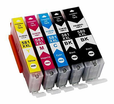 PGI580XXL CLI581XXL NonOEM Ink Cartridges Canon Pixma TS705 TR7550 TR8550 TS9550