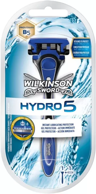 Pack Rasoir WILKINSON Hydro 5 + 1 Recharge de lame H2o Genre Gillette Fusion 5*