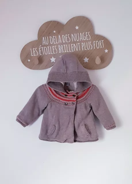 🍂 Gilet fourré à capuche - Obaibi - 18 mois 🍂