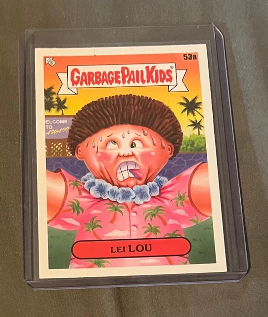 2021 Topps Garbage Pail Kids Go On Vacation Lei Lou 53a GPK sticker