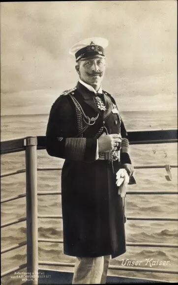 Ak Kaiser Wilhelm II. in Admiralsuniform, Kaiserliche Marine - 10842977