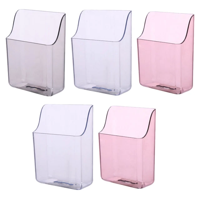 5 Pcs Support Mural Boîte De Rangement Étagère Supports D'étagères Porte-stylo