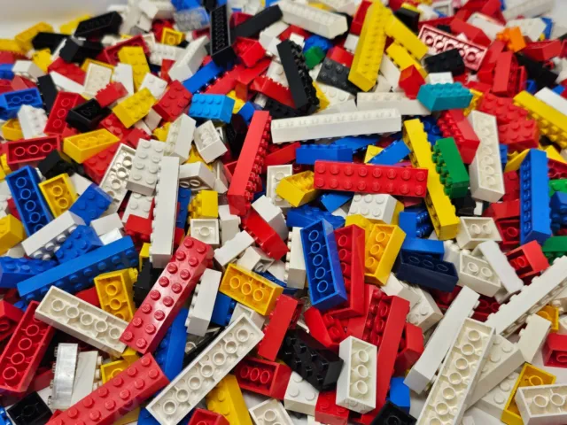 100x Lego zweireihige hohe Basic Bausteine - doppelreihige Grundbausteine Steine