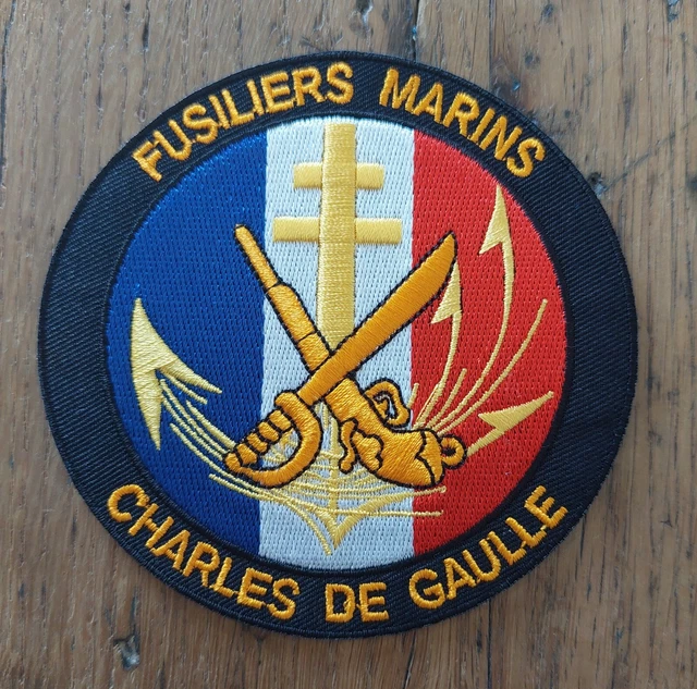 ECUSSON MARINE nationale . Fusiliers marins Charles de Gaulle . Navy