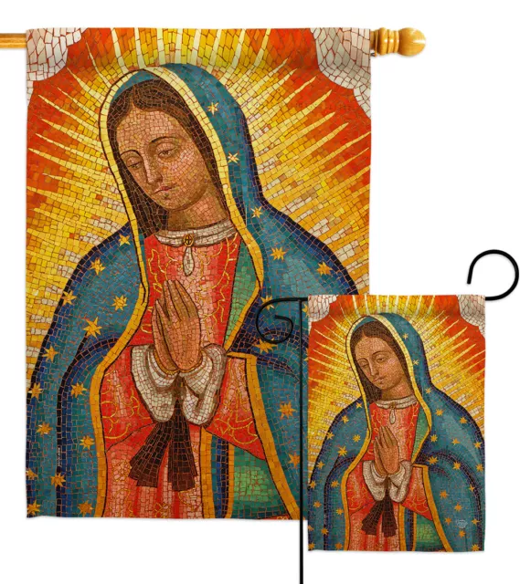 Lady of Guadalupe Garden Flag Faith Religious Decorative Gift Yard House Banner