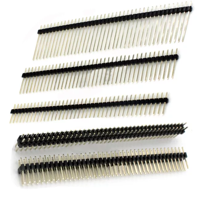 40Pin 2mm Single/Double Row Straight Male Pin Header Strip 10mm~21mm PCB Ardunio